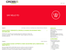 Tablet Screenshot of cross-agency.ch